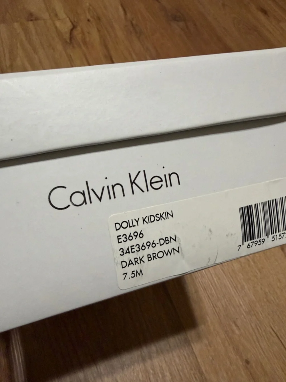 Calvin Klein Dolly leather dark brown pumps, size 7.5 NIB